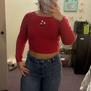 Cropped Long sleeve top